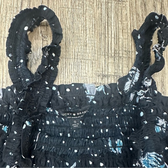 Lucky Brand Smocked Ruffled Tank Top - Picture 2 of 3